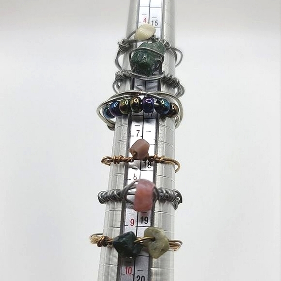 6 Boho Chic Wire Rings - Picture 2 of 11